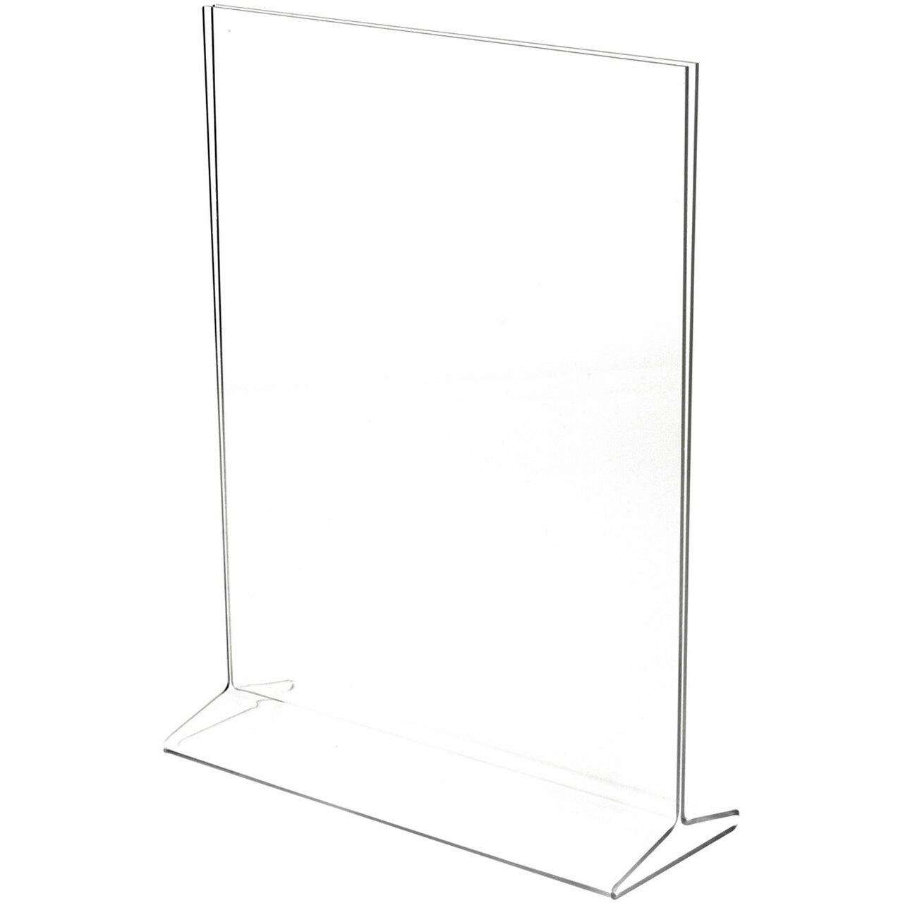 Plymor Clear Acrylic Sign Display / Literature Holder (Top-Load), 11" W x 14" H
